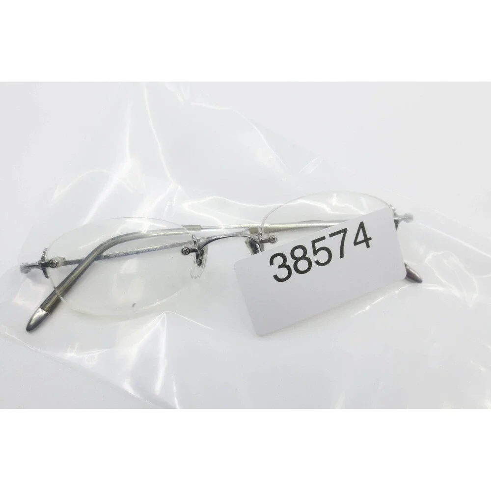 Modo Saki 635 Silver Rimless Oval Eyeglasses Frames 45-21-142 Mens Womens